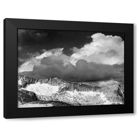 Clouds - White Pass, Kings River Canyon, proposed as a national park, California, 1936 Black Modern Wood Framed Art Print with Double Matting by Adams, Ansel