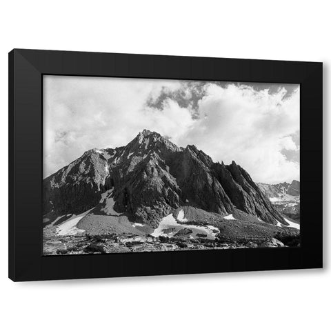 Center Peak, Center Basin, Kings River Canyon, proposed as a national park, California, 1936 Black Modern Wood Framed Art Print with Double Matting by Adams, Ansel