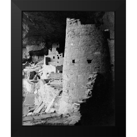 Cliff Palace, Mesa Verde National Park, Colorado, 1941 Black Modern Wood Framed Art Print by Adams, Ansel