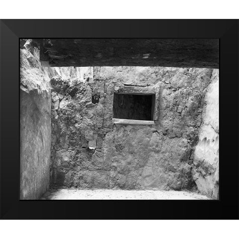 Interior at Ruin, Cliff Palace, Mesa Verde National Park, Colorado, 1941 Black Modern Wood Framed Art Print by Adams, Ansel