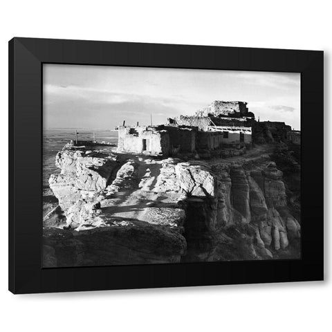 Walpi, Arizona, 1941 Black Modern Wood Framed Art Print with Double Matting by Adams, Ansel