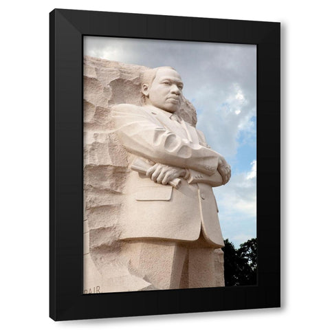 Martin Luther King, Jr. Memorial, Washington, D.C. Black Modern Wood Framed Art Print with Double Matting by Highmith, Carol