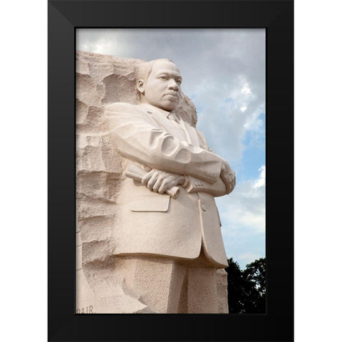 Martin Luther King, Jr. Memorial, Washington, D.C. Black Modern Wood Framed Art Print by Highmith, Carol