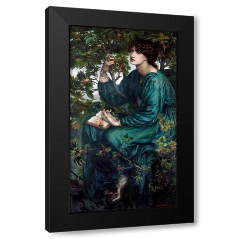 The Day Dream, 1880 Black Modern Wood Framed Art Print with Double Matting by Rossetti, Dante Gabriel