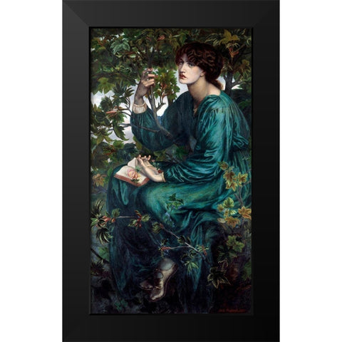 The Day Dream, 1880 Black Modern Wood Framed Art Print by Rossetti, Dante Gabriel