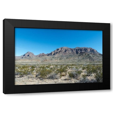 Scenery in Big Bend National Park, TX Black Modern Wood Framed Art Print with Double Matting by Highmith, Carol