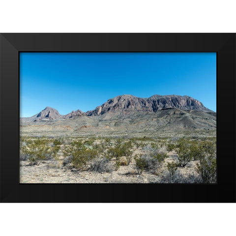 Scenery in Big Bend National Park, TX Black Modern Wood Framed Art Print by Highmith, Carol