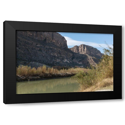 The Rio Grande River in Big Bend National Park, TX Black Modern Wood Framed Art Print with Double Matting by Highmith, Carol