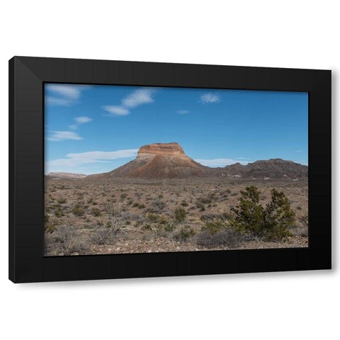 Scenery in Big Bend National Park, TX Black Modern Wood Framed Art Print with Double Matting by Highmith, Carol
