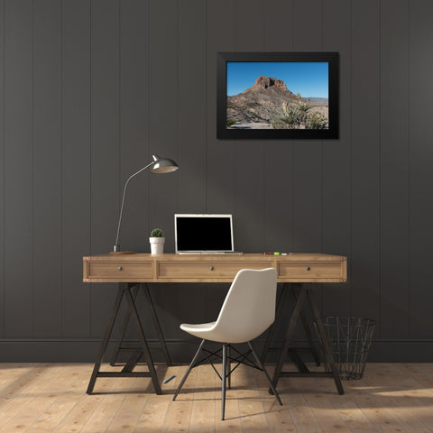 Scene from Big Bend National Park in Brewster County, TX Black Modern Wood Framed Art Print by Highmith, Carol