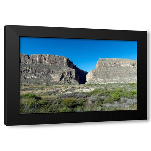 Scene from Big Bend National Park in Brewster County, TX Black Modern Wood Framed Art Print with Double Matting by Highmith, Carol