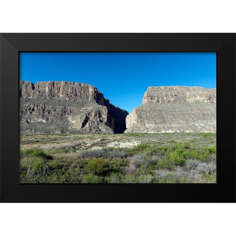 Scene from Big Bend National Park in Brewster County, TX Black Modern Wood Framed Art Print by Highmith, Carol