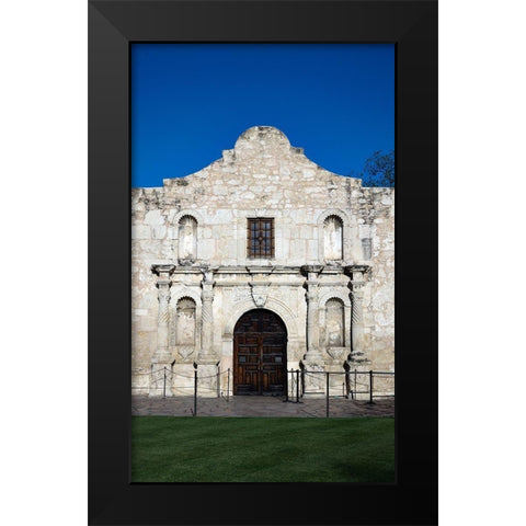 The Alamo, San Antonio, TX Black Modern Wood Framed Art Print by Highmith, Carol