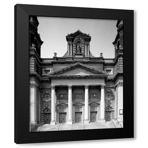 Holy Trinity Catholic Church Chicago Illinois Black Modern Wood Framed Art Print with Double Matting by Highsmith, Carol