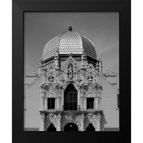 Garfield Park Golden Dome Fieldhouse Chicago Illinois Black Modern Wood Framed Art Print by Highsmith, Carol