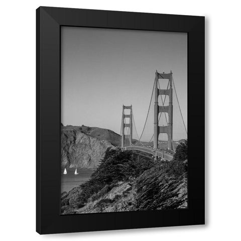 Golden Gate Bridge San Francisco California Black Modern Wood Framed Art Print with Double Matting by Highsmith, Carol