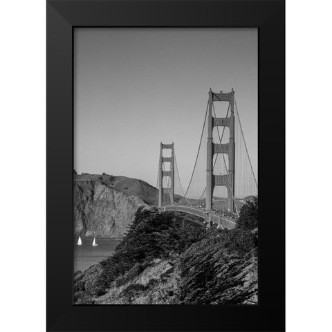 Golden Gate Bridge San Francisco California Black Modern Wood Framed Art Print by Highsmith, Carol