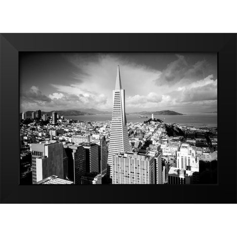 Transamerica Tower San Francisco California Black Modern Wood Framed Art Print by Highsmith, Carol
