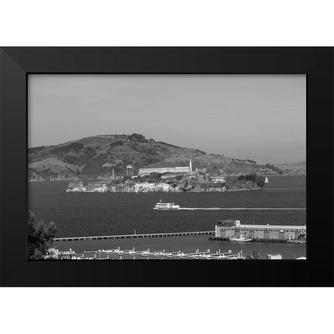 Alcatraz Island San Francisco California Black Modern Wood Framed Art Print by Highsmith, Carol