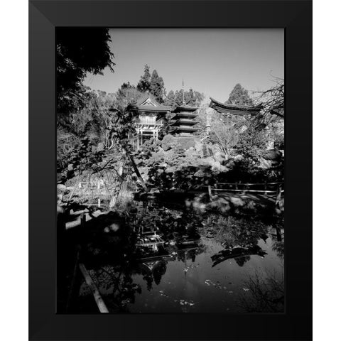 Japanese Tea Garden at Golden Gate Park San Francisco California Black Modern Wood Framed Art Print by Highsmith, Carol