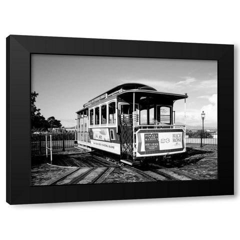 Cable car turnaround San Francisco California Black Modern Wood Framed Art Print with Double Matting by Highsmith, Carol