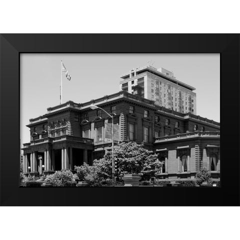 The Pacific-Union Club Nob Hill San Francisco Black Modern Wood Framed Art Print by Highsmith, Carol