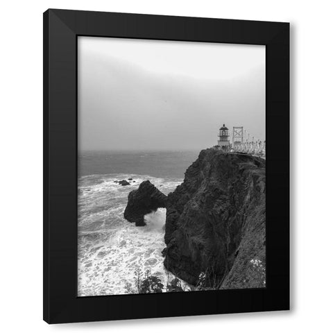 The Point Bonita Lighthouse San Francisco California Black Modern Wood Framed Art Print with Double Matting by Highsmith, Carol