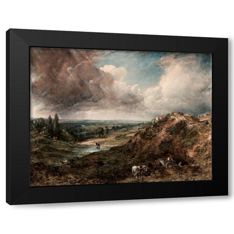 Branch Hill Pond, Hampstead Black Modern Wood Framed Art Print by Constable, John
