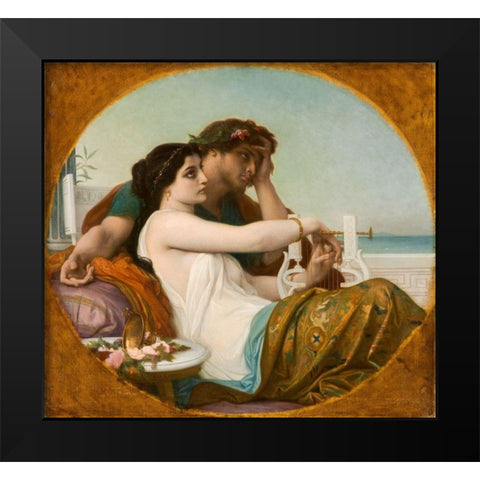 Algae and Boniface Black Modern Wood Framed Art Print by Cabanel, Alexandre