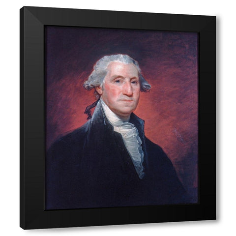 George Washington Black Modern Wood Framed Art Print with Double Matting by Stuart, Gilbert