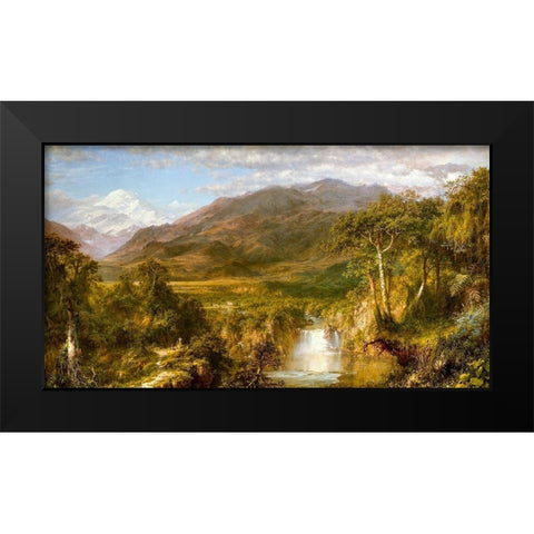 Heart of the Andes 1859 Black Modern Wood Framed Art Print by Church, Frederic Edwin
