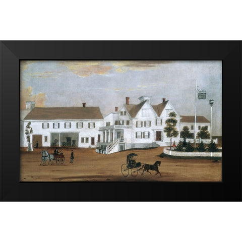 Hudson House Black Modern Wood Framed Art Print by American 1882