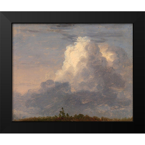 Clouds Black Modern Wood Framed Art Print by Cole, Thomas