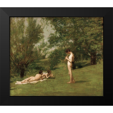 Arcadia Black Modern Wood Framed Art Print by Eakins, Thomas