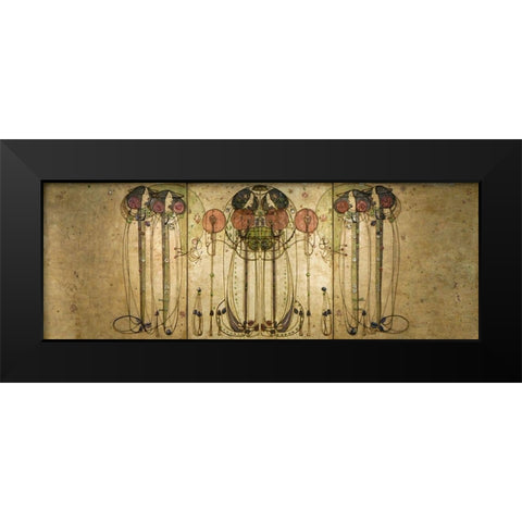 The Wassail Black Modern Wood Framed Art Print by Mackintosh, Charles Rennie
