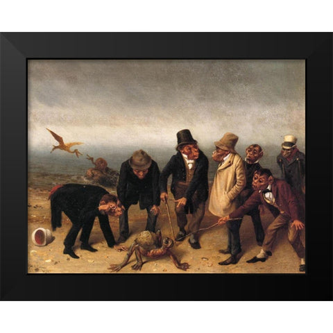 Discovery of Adam Black Modern Wood Framed Art Print by Beard, William Holbrook