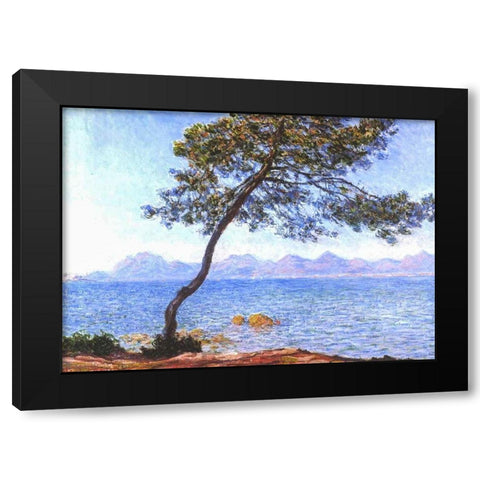 Cap DAntibes Black Modern Wood Framed Art Print with Double Matting by Monet, Claude