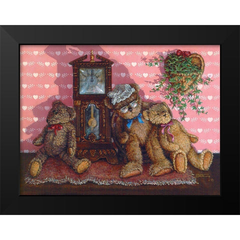 Time Out Black Modern Wood Framed Art Print by Kruskamp, Janet