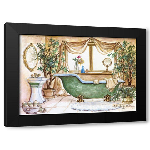 Vintage Bathtub III Black Modern Wood Framed Art Print by Kruskamp, Janet