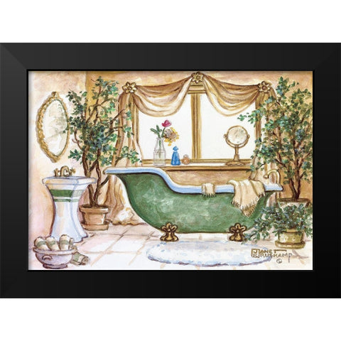 Vintage Bathtub III Black Modern Wood Framed Art Print by Kruskamp, Janet