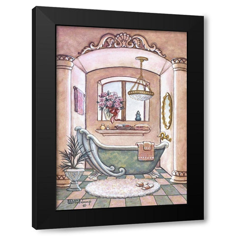 Neoclassic Tub II Black Modern Wood Framed Art Print with Double Matting by Kruskamp, Janet
