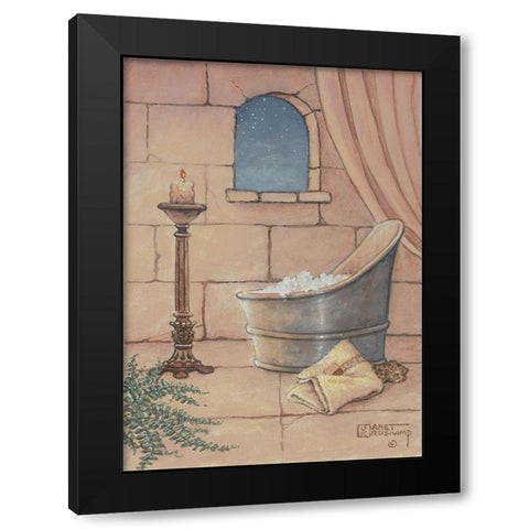 Medieval Bath Black Modern Wood Framed Art Print with Double Matting by Kruskamp, Janet