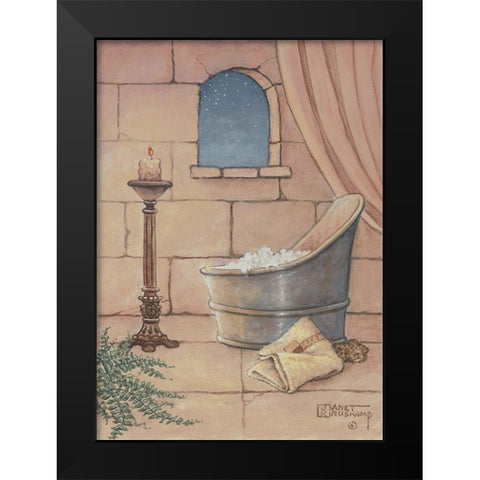 Medieval Bath Black Modern Wood Framed Art Print by Kruskamp, Janet