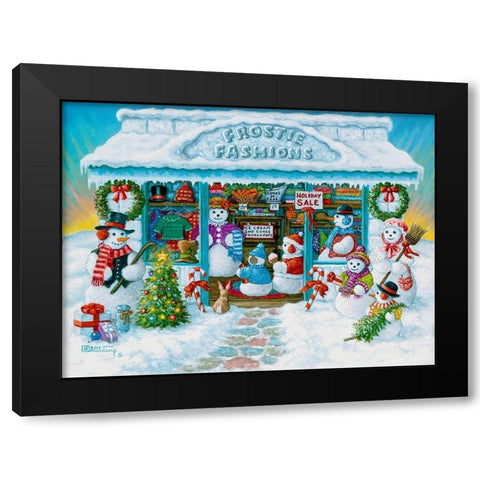 Frostie Fashions Black Modern Wood Framed Art Print with Double Matting by Kruskamp, Janet