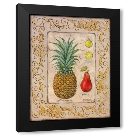 Tropical Fruit II Black Modern Wood Framed Art Print by Kruskamp, Janet