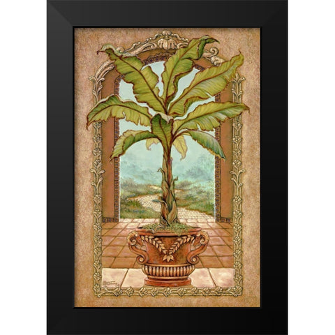 Classical Banana Tree Black Modern Wood Framed Art Print by Kruskamp, Janet