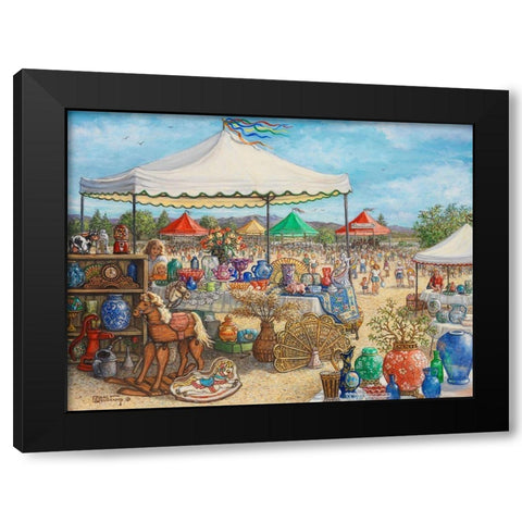 Antique Fair Black Modern Wood Framed Art Print with Double Matting by Kruskamp, Janet