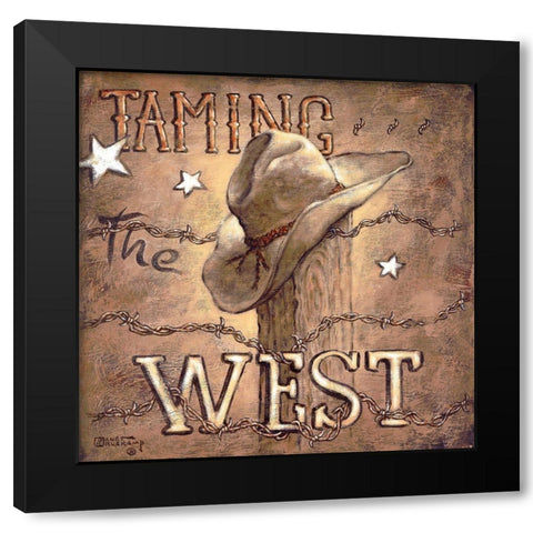 Taming the West Black Modern Wood Framed Art Print with Double Matting by Kruskamp, Janet