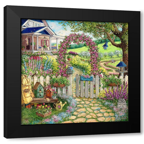 Spring Concert Black Modern Wood Framed Art Print with Double Matting by Kruskamp, Janet