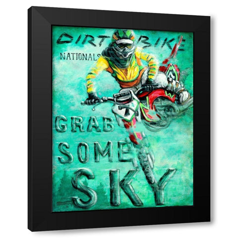 Grab Some Sky Black Modern Wood Framed Art Print with Double Matting by Kruskamp, Janet